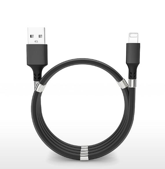 Magnetic Self-Rewinding Cable – Type C, Micro USB, Lightning